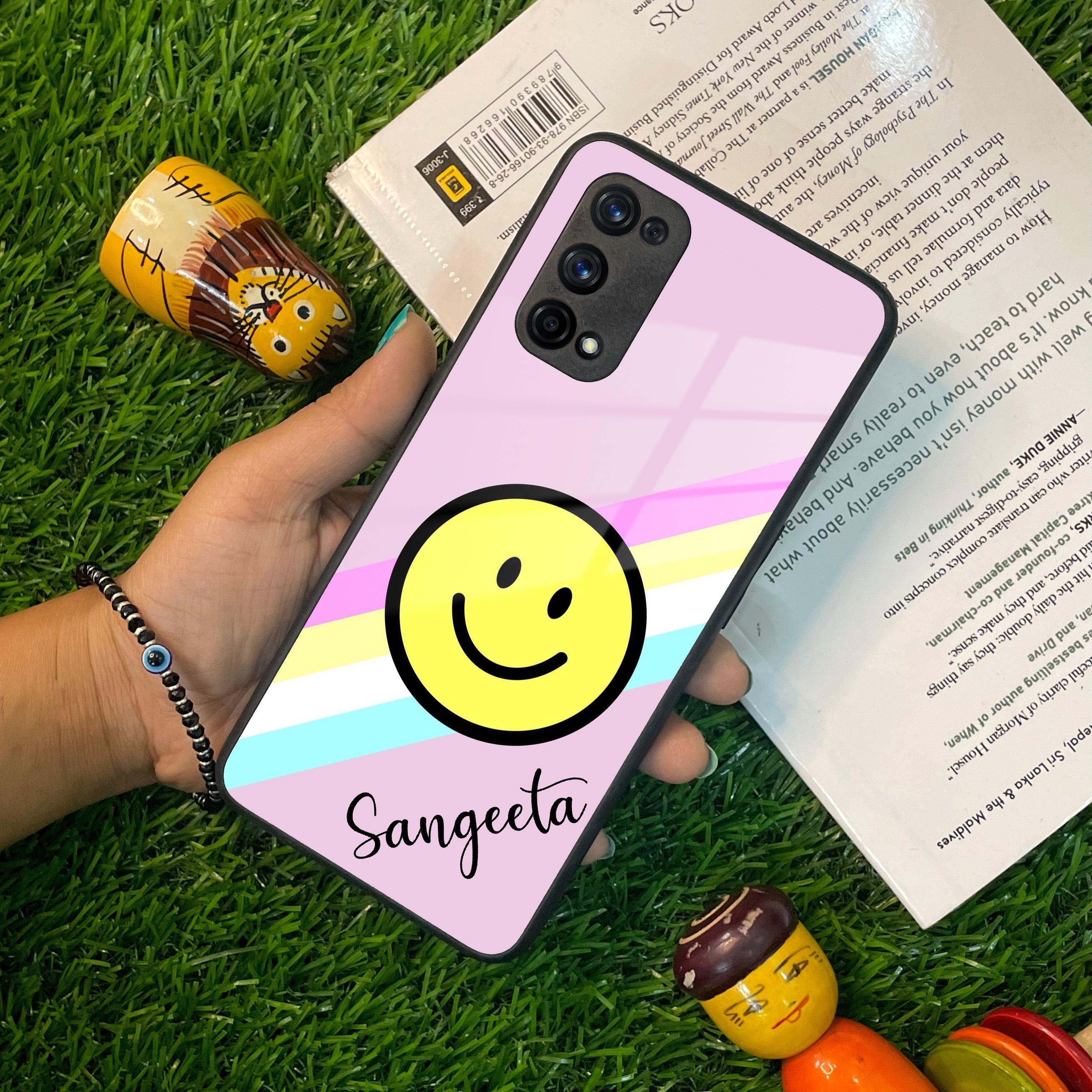 Smiley Glass Case Cover For Realme/Narzo - ShopOnCliQ