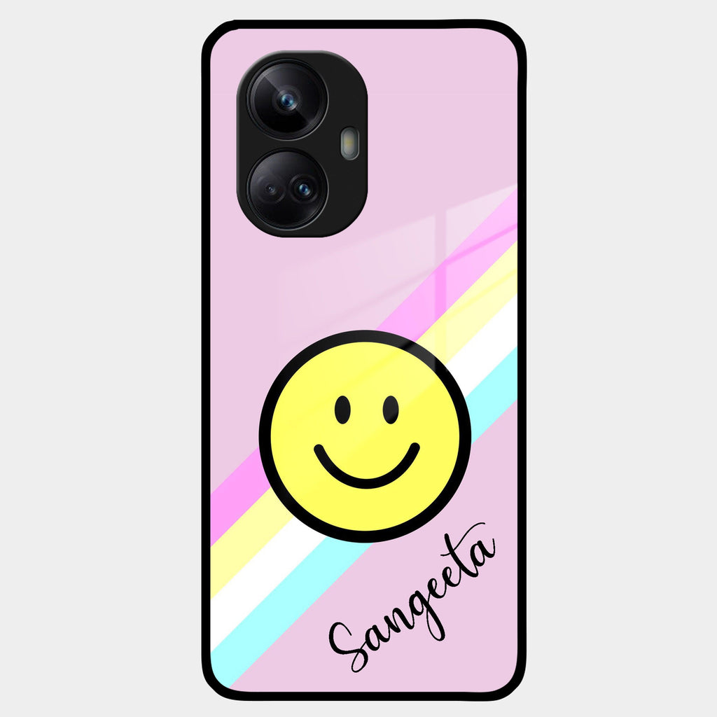 Smiley Glass Case Cover For Realme/Narzo - ShopOnCliQ