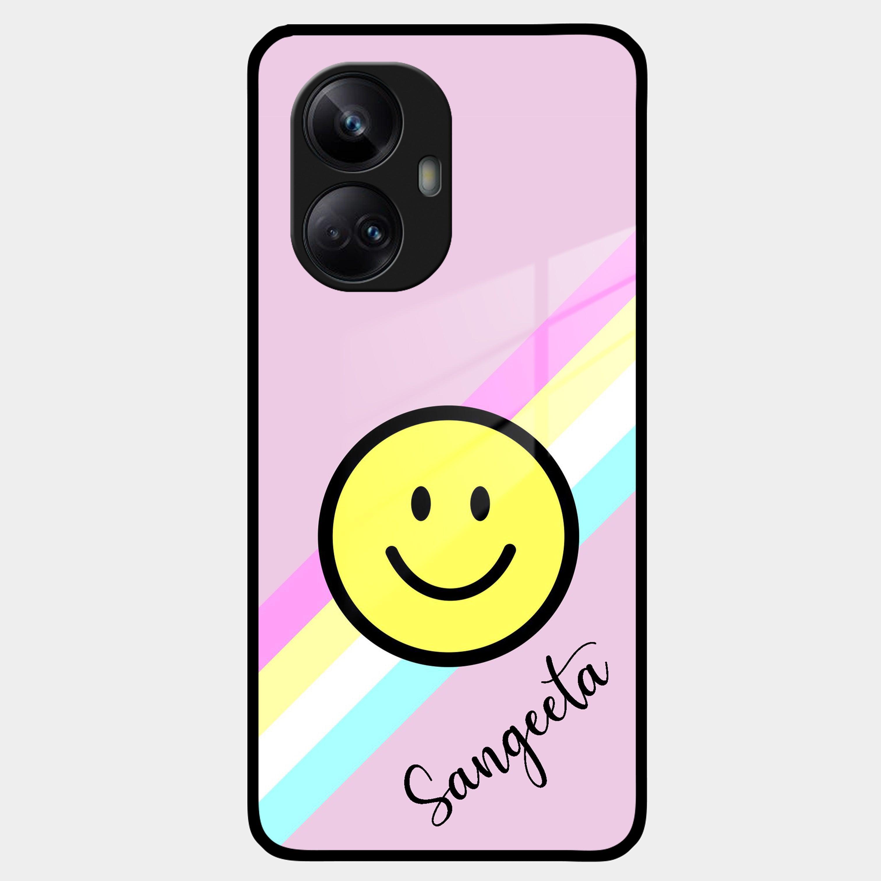 Smiley Glass Case Cover For Realme/Narzo - ShopOnCliQ