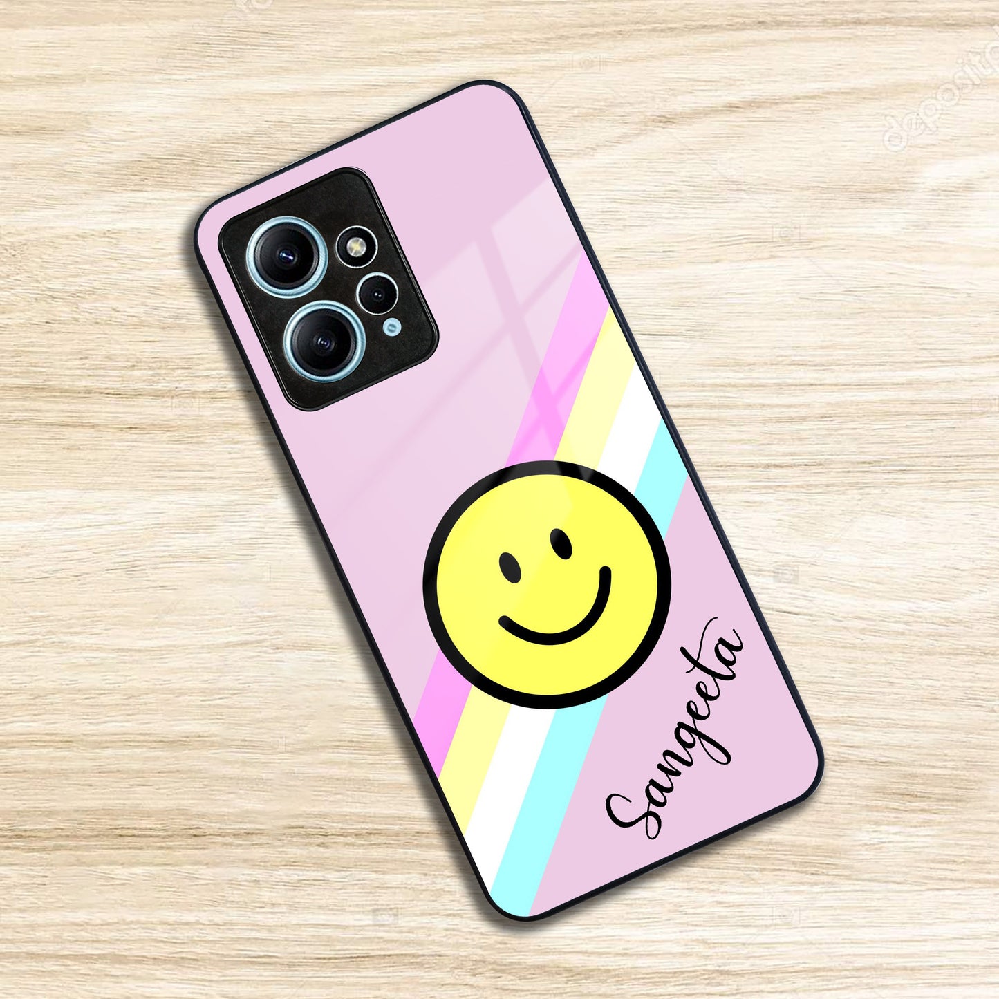 Smiley Glass Case Cover For Redmi/Xiaomi ShopOnCliQ