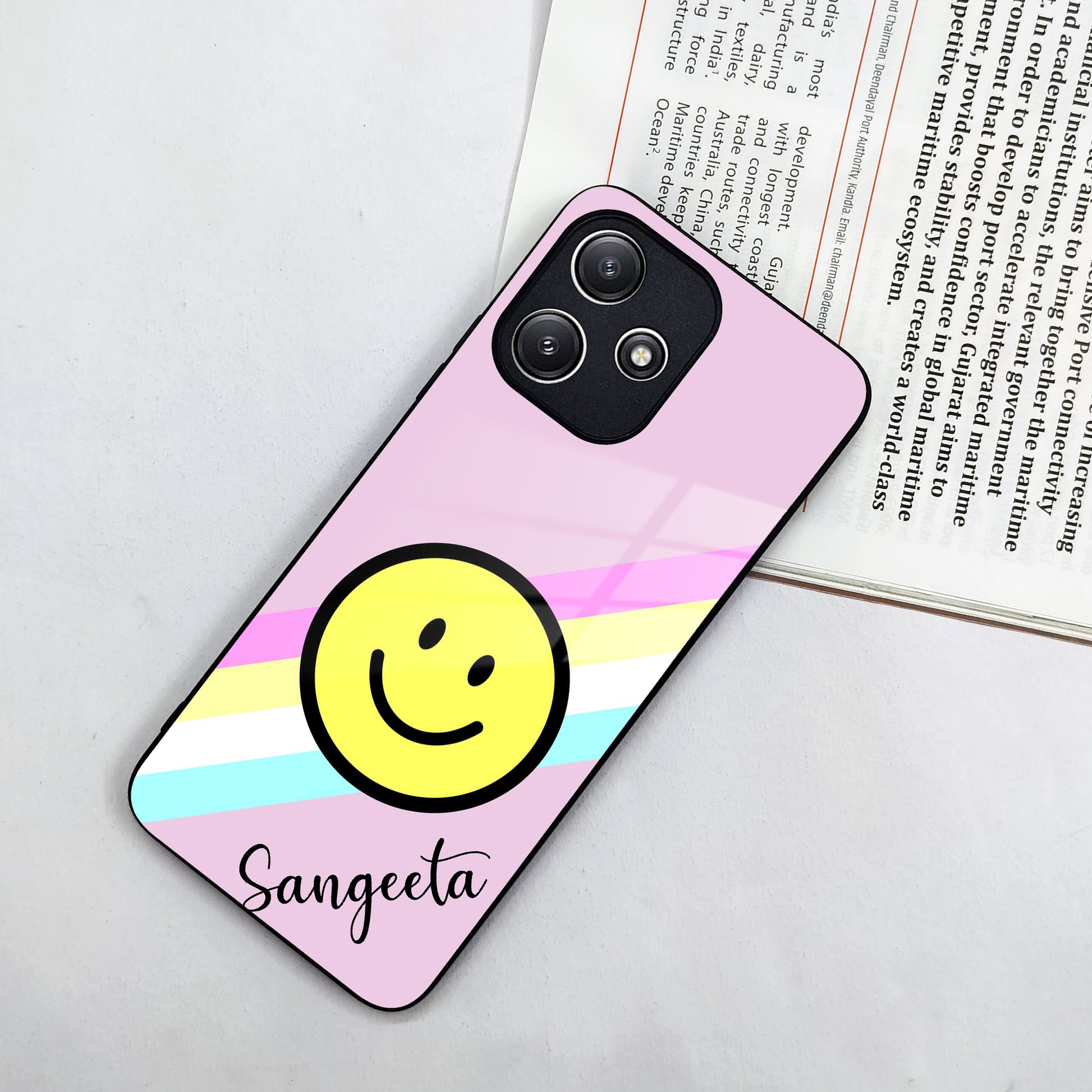 Smiley Glass Case Cover For Redmi/Xiaomi ShopOnCliQ