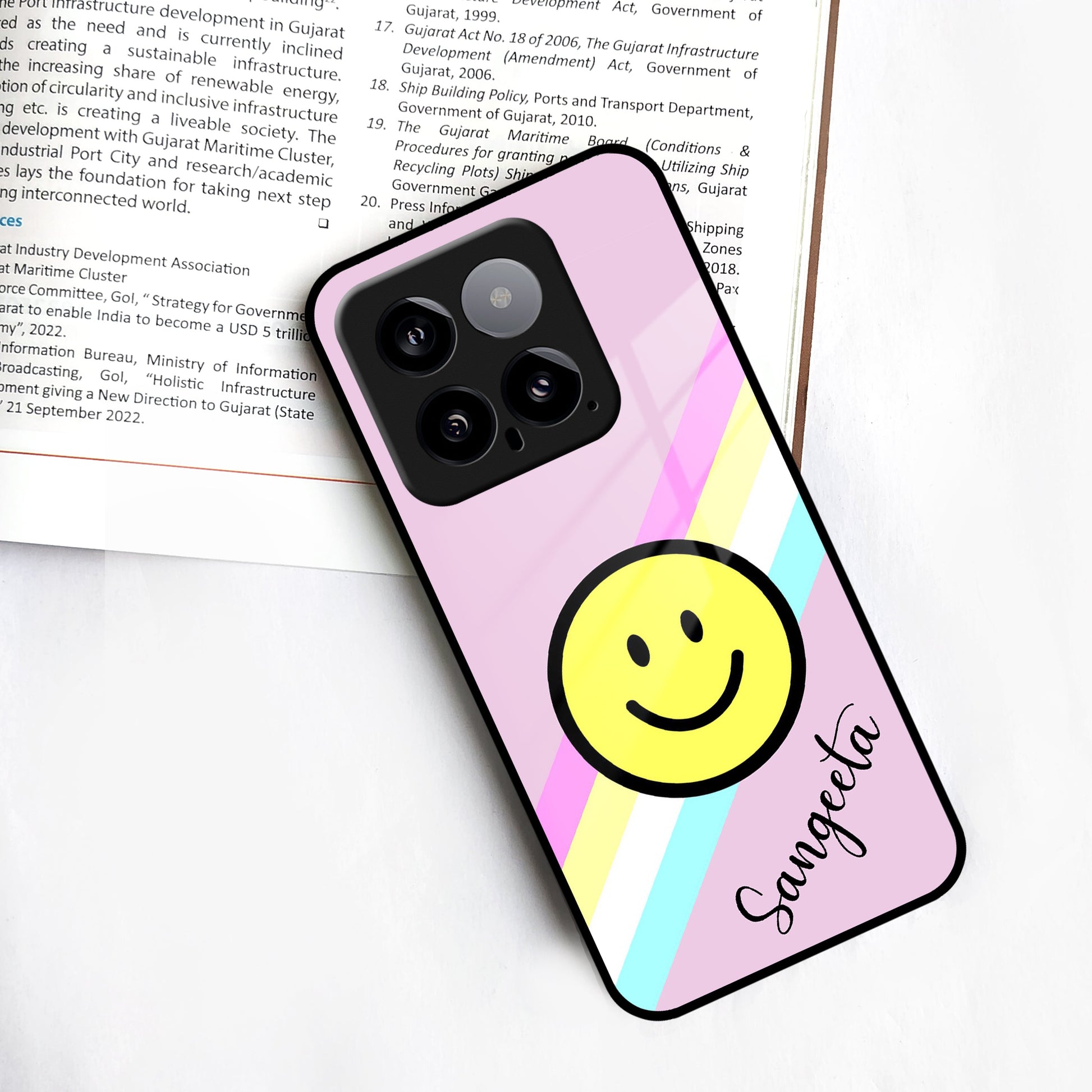 Smiley Glass Case Cover For Redmi/Xiaomi ShopOnCliQ