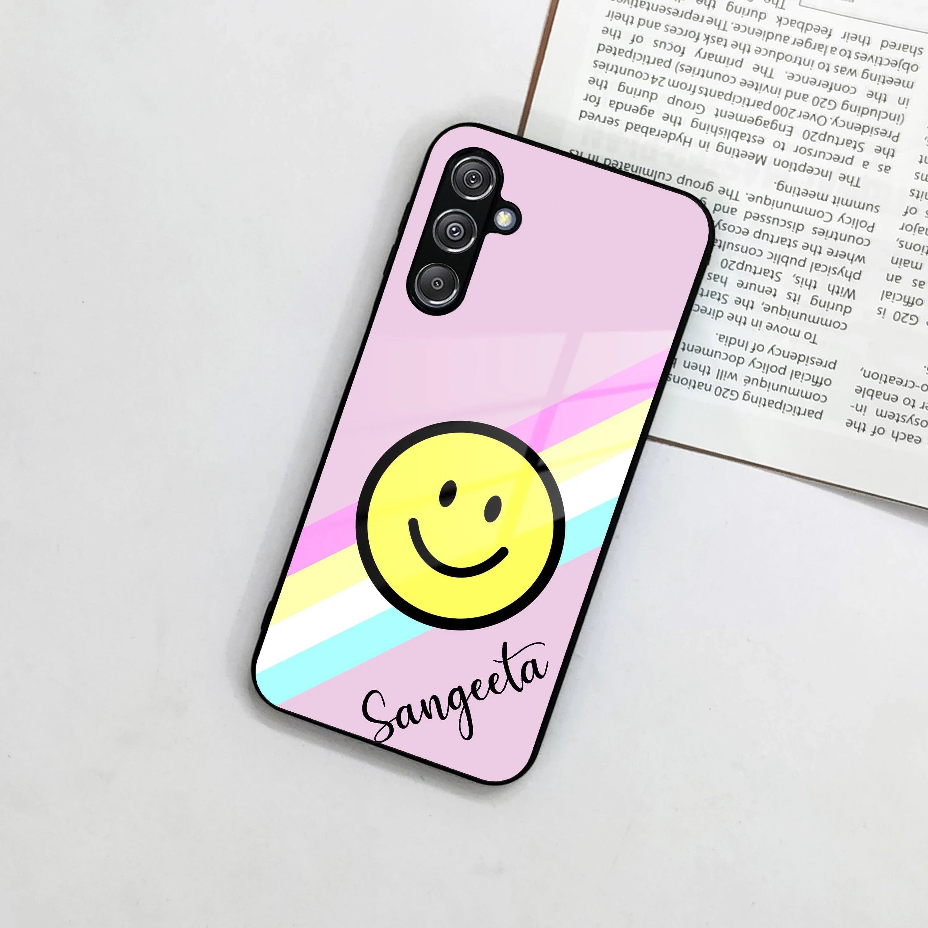 Smiley Glass Case Cover For Samsung - ShopOnCliQ