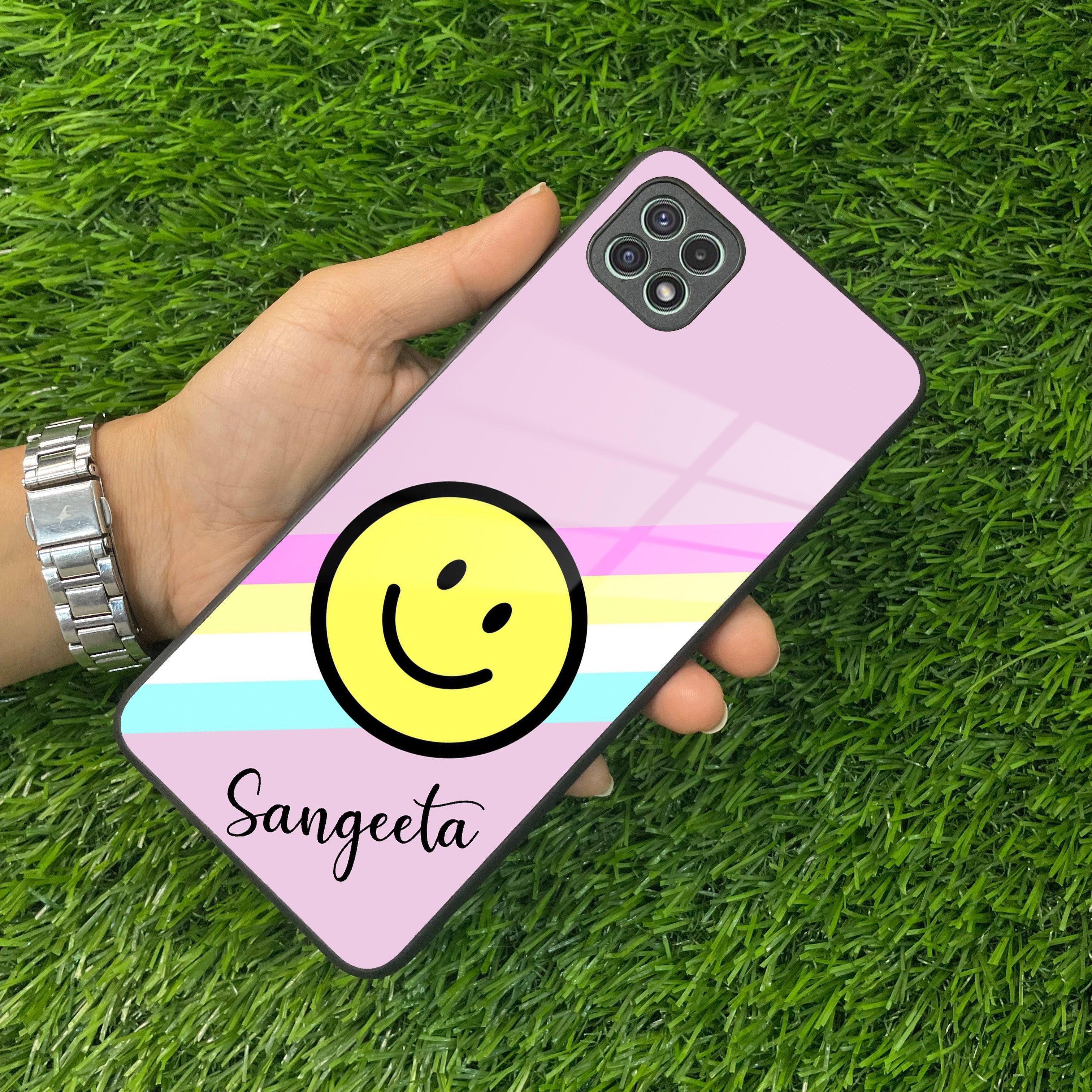 Smiley Glass Case Cover For Samsung - ShopOnCliQ