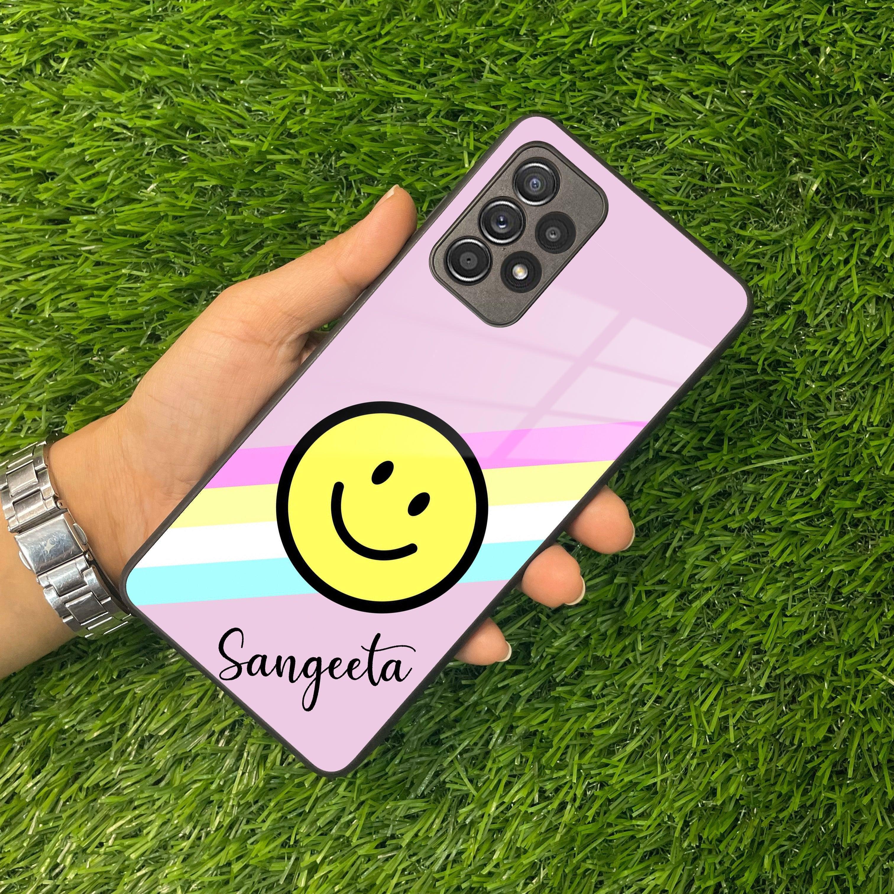 Smiley Glass Case Cover For Samsung - ShopOnCliQ