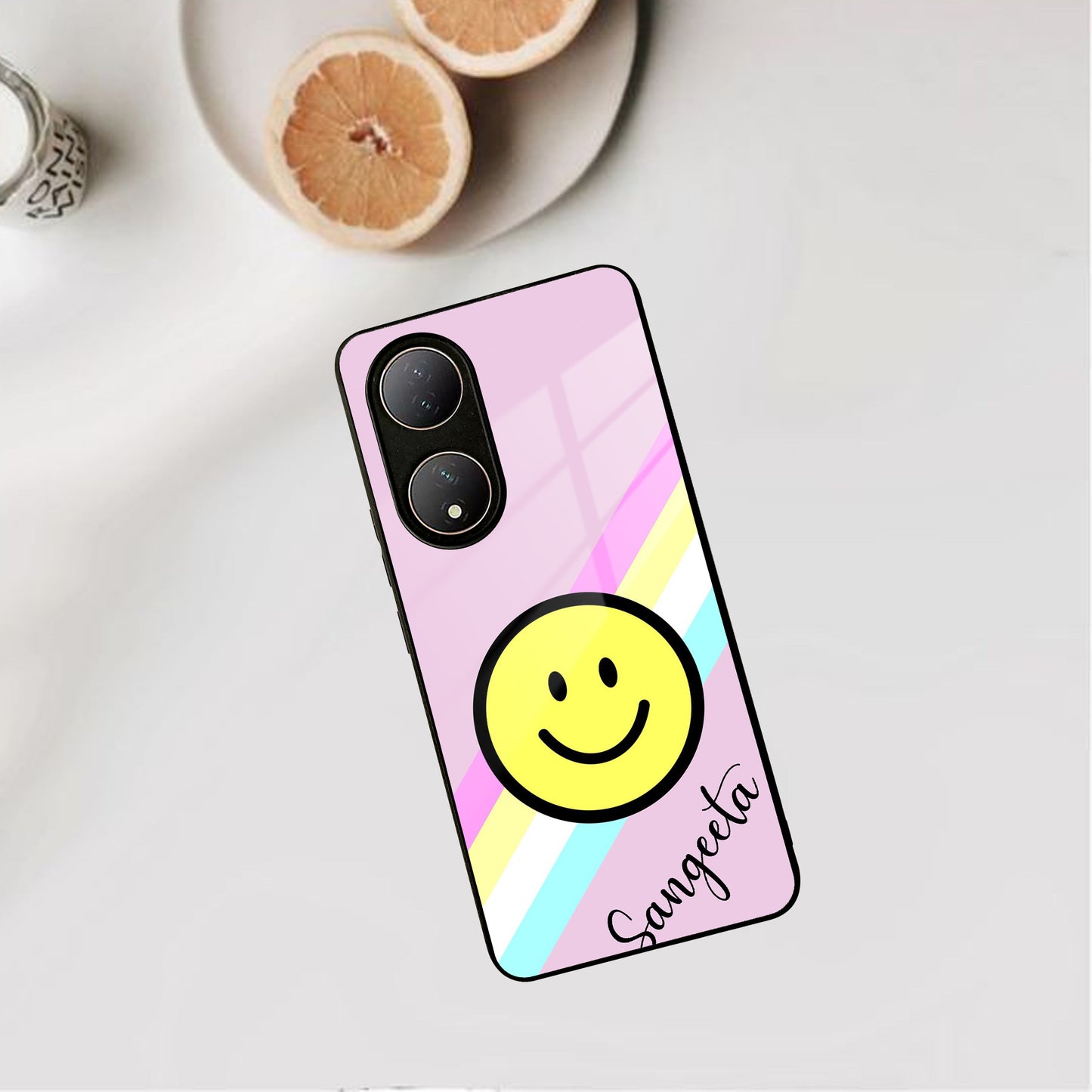 Smiley Glass Case Cover For Vivo ShopOnCliQ