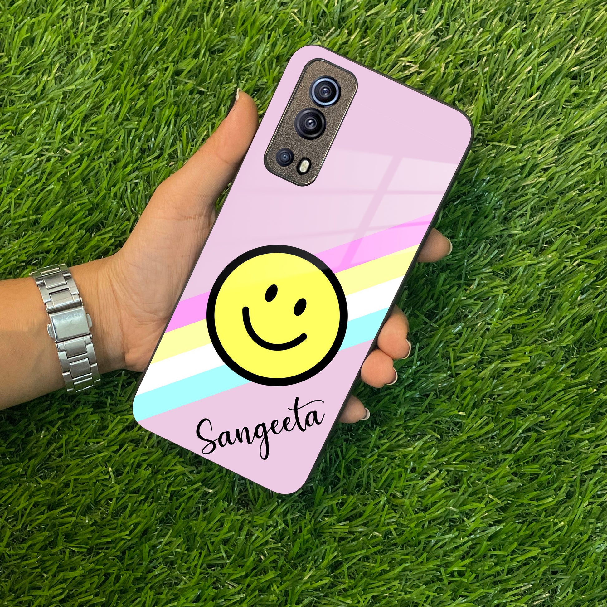 Smiley Glass Case Cover For Vivo ShopOnCliQ