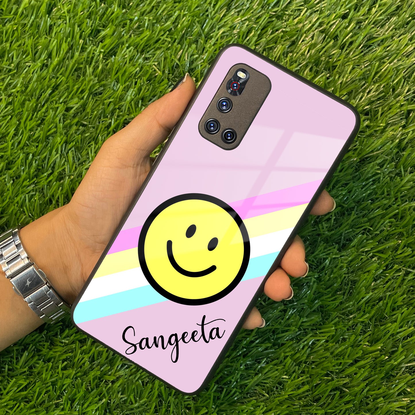 Smiley Glass Case Cover For Vivo ShopOnCliQ