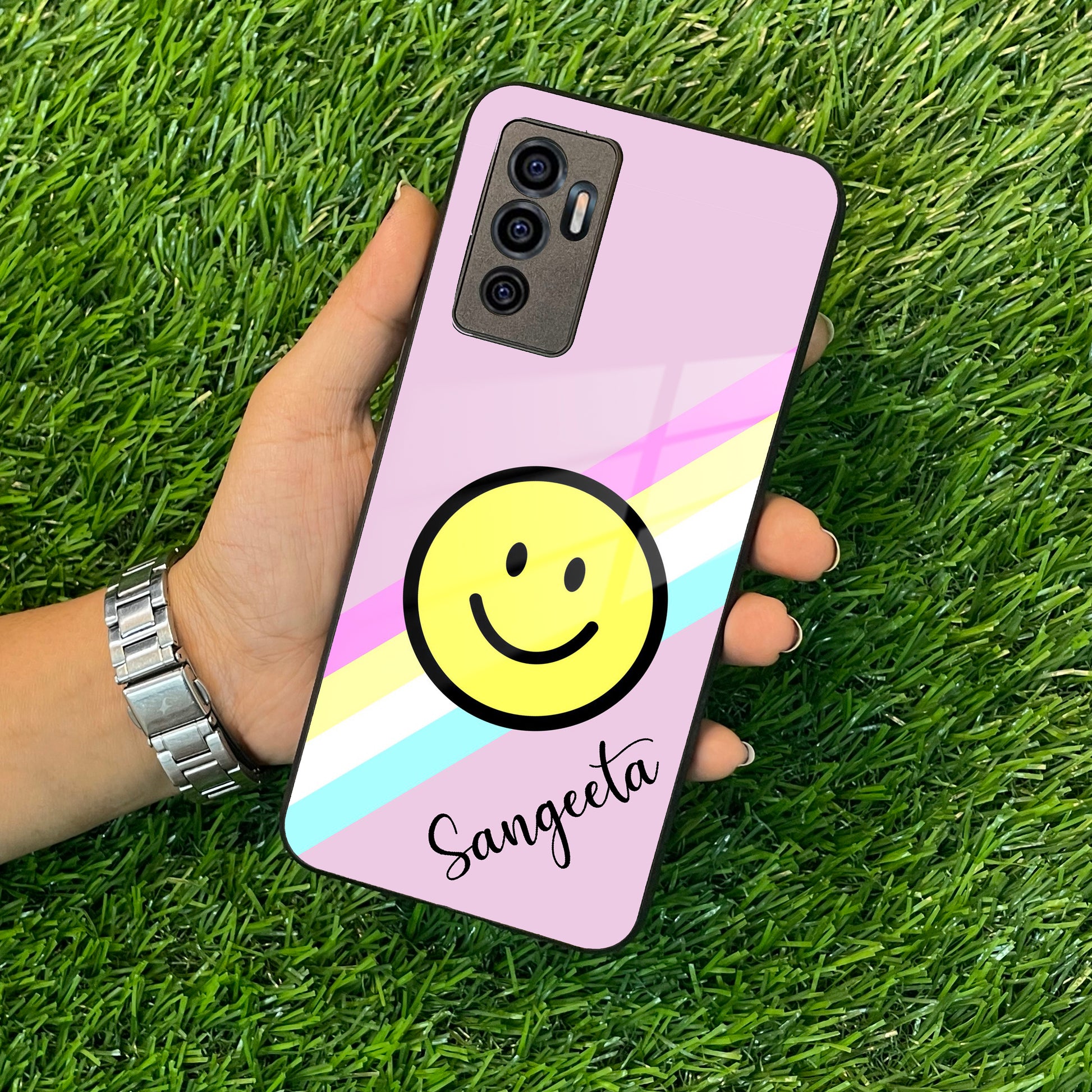 Smiley Glass Case Cover For Vivo ShopOnCliQ