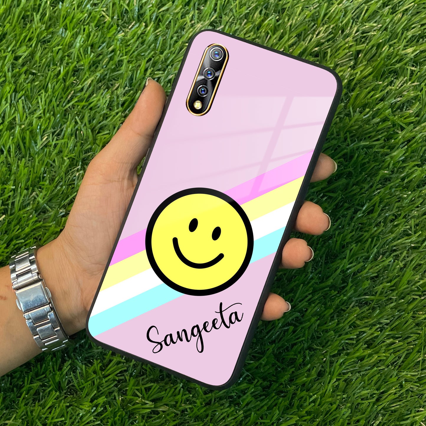 Smiley Glass Case Cover For Vivo ShopOnCliQ