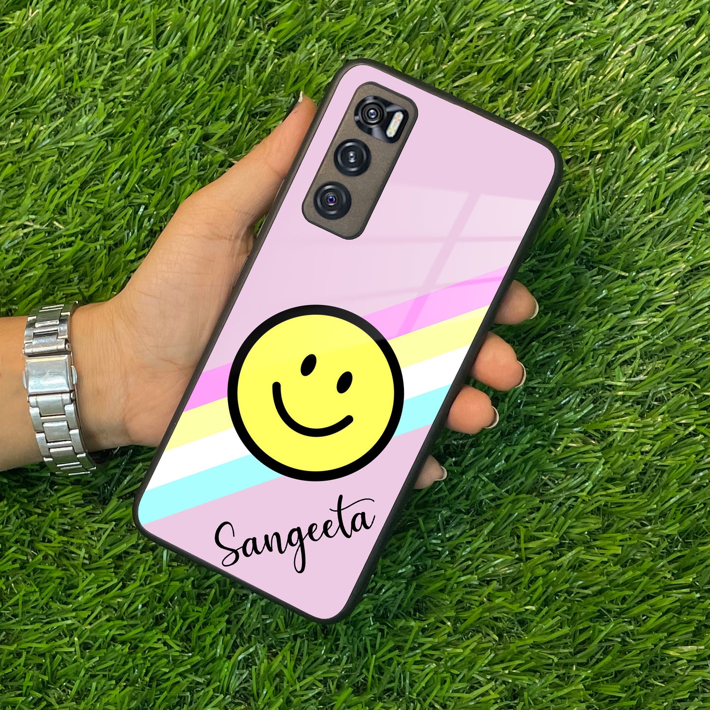 Smiley Glass Case Cover For Vivo ShopOnCliQ