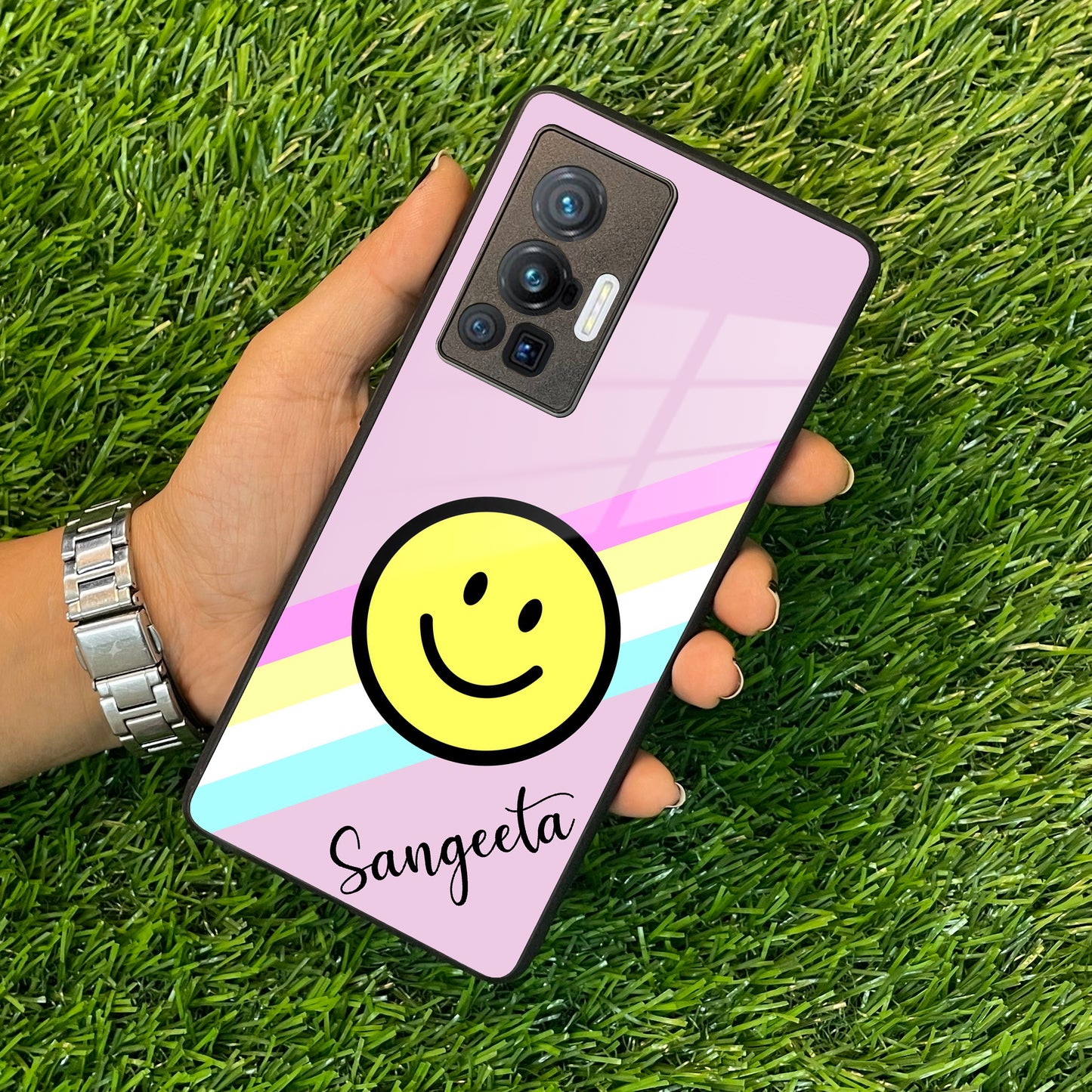 Smiley Glass Case Cover For Vivo ShopOnCliQ