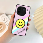 Smiley Glass Case Cover For Vivo - ShopOnCliQ