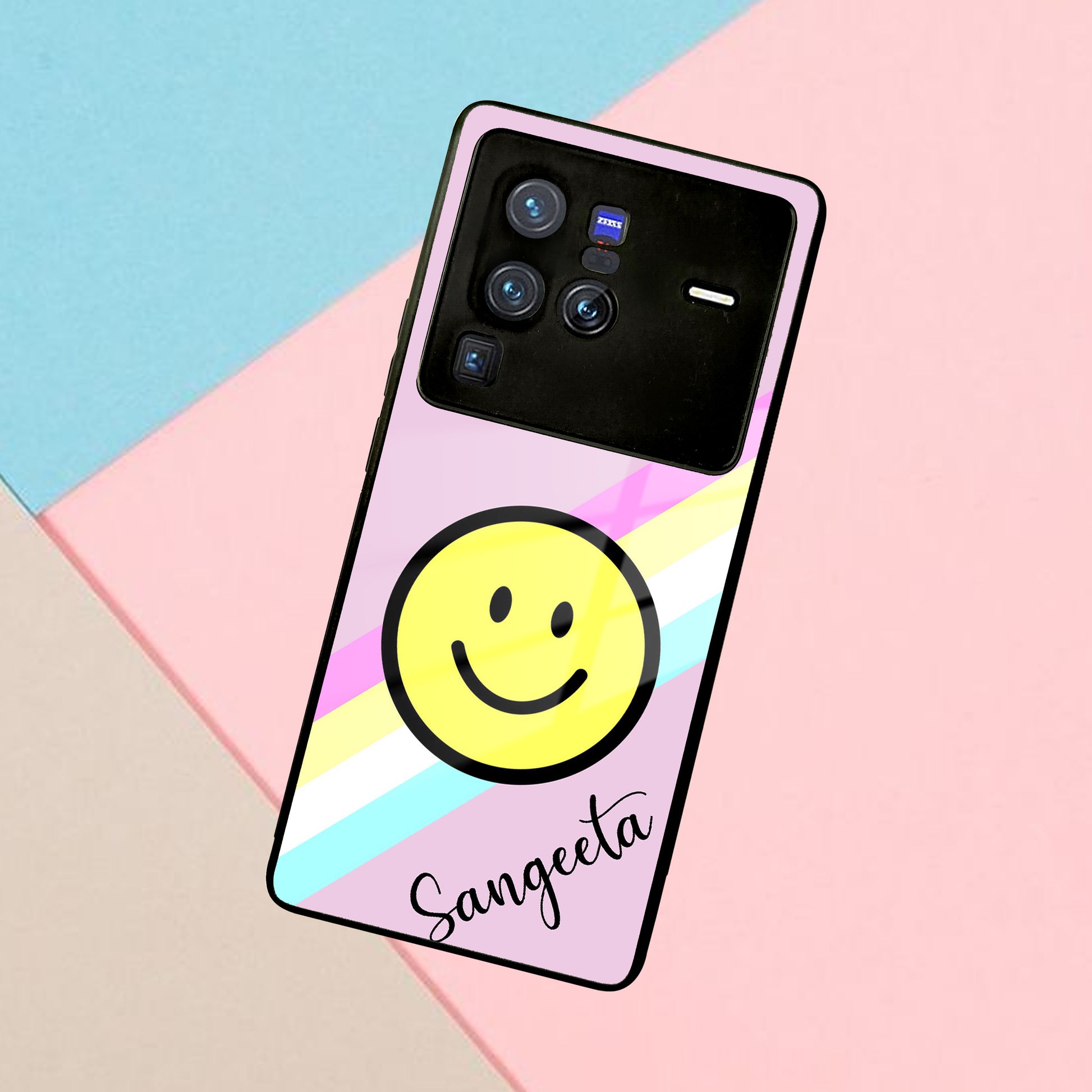 Smiley Glass Case Cover For Vivo ShopOnCliQ