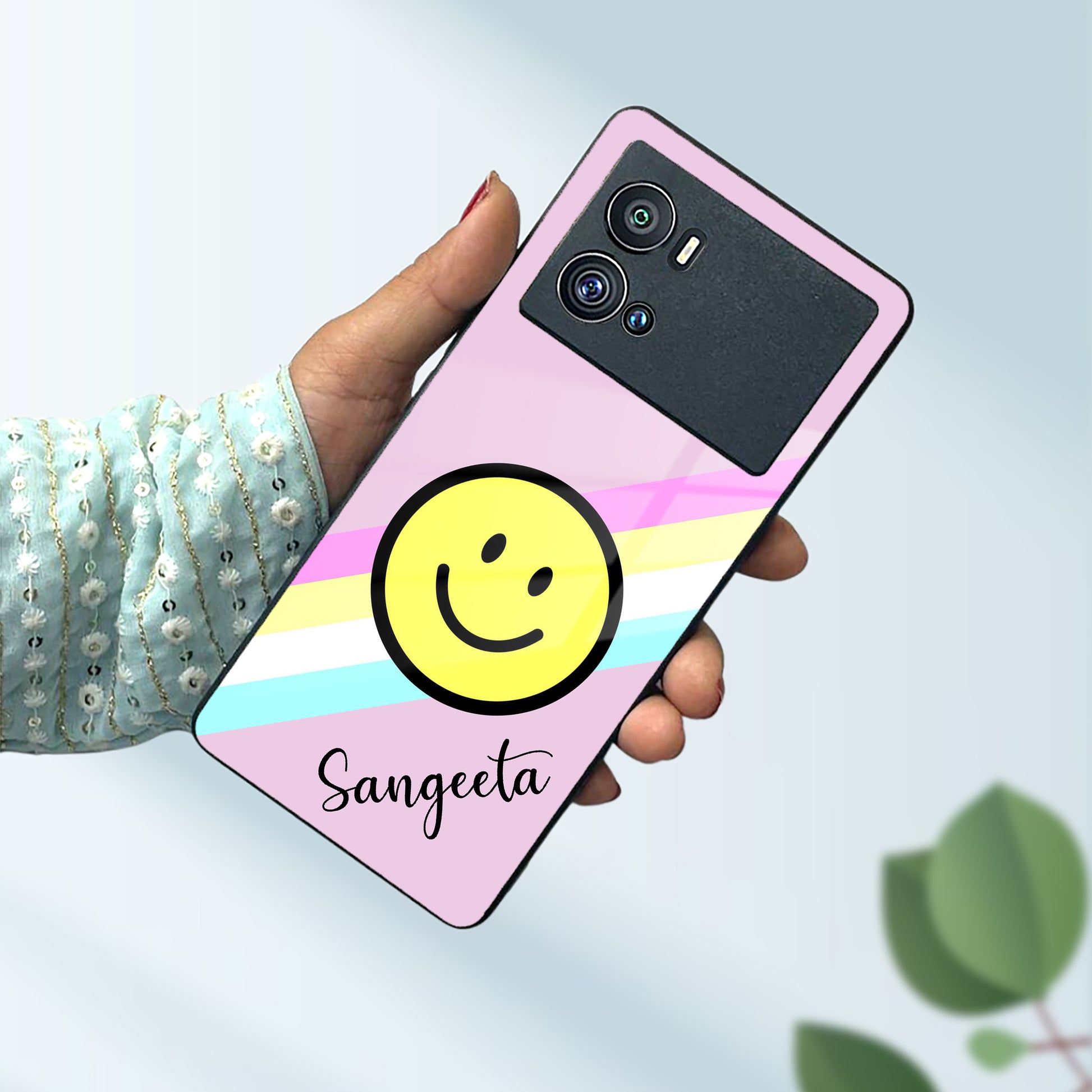 Smiley Glass Case Cover For Vivo ShopOnCliQ