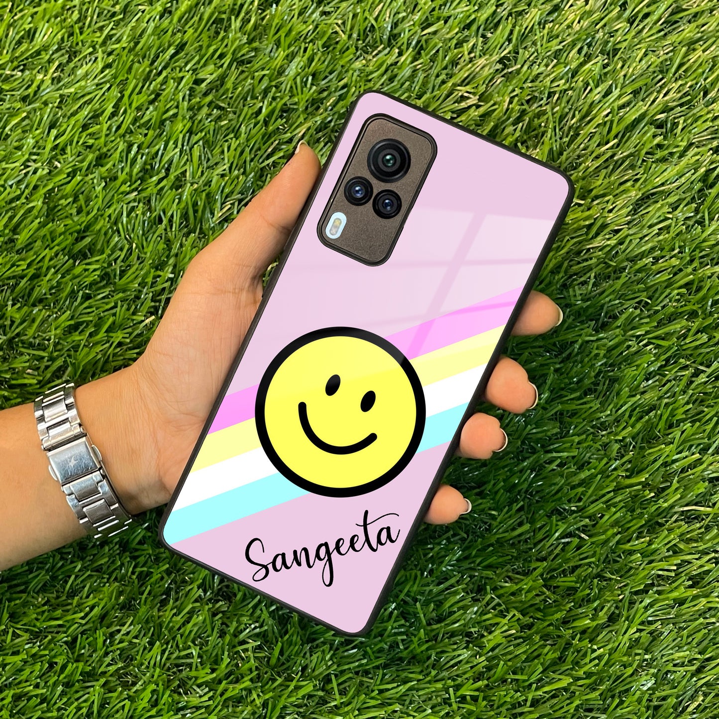 Smiley Glass Case Cover For Vivo ShopOnCliQ