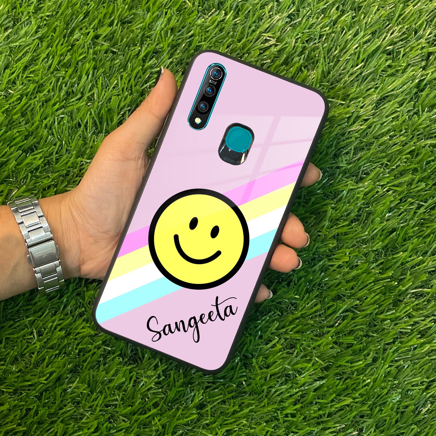 Smiley Glass Case Cover For Vivo ShopOnCliQ