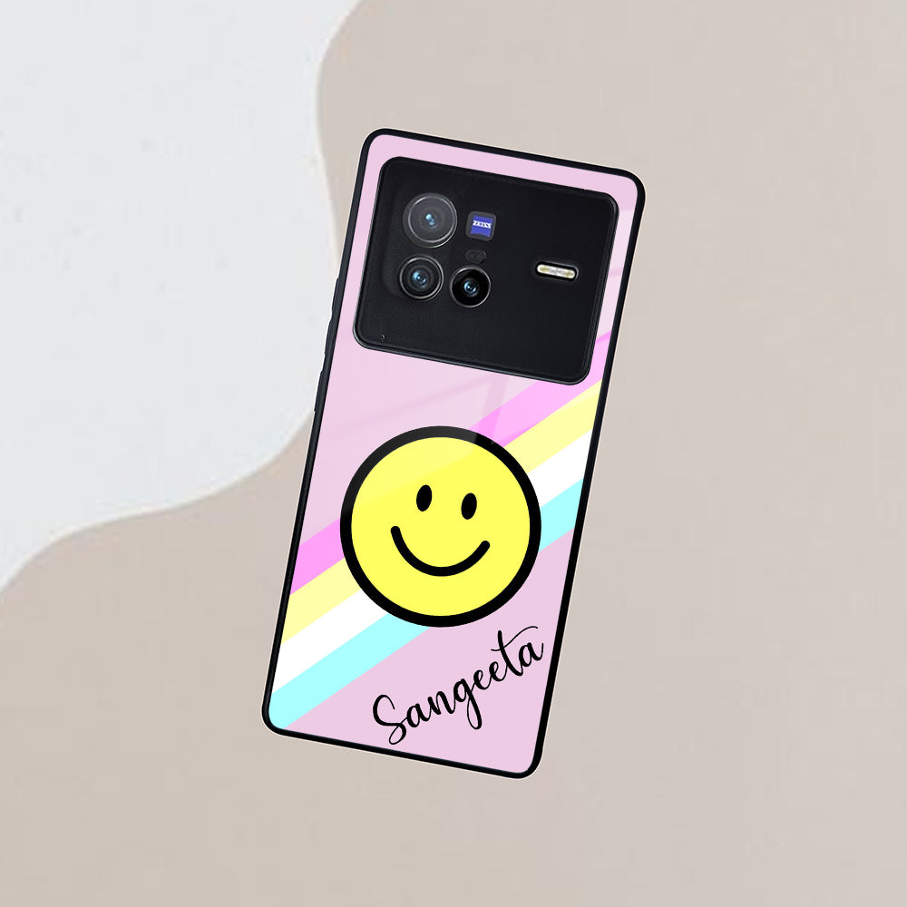 Smiley Glass Case Cover For Vivo ShopOnCliQ