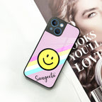 Smiley Glass Case Cover For iPhone - ShopOnCliQ