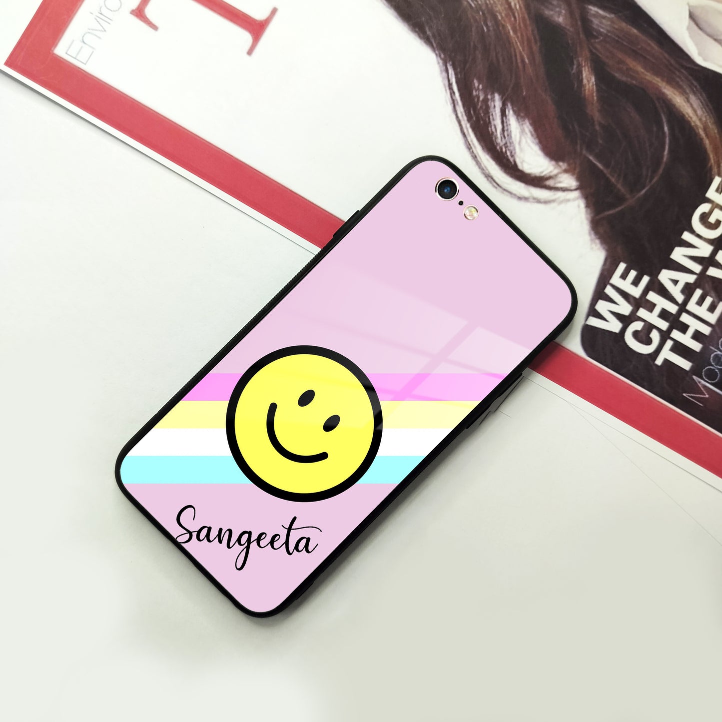 Smiley Glass Case Cover For iPhone ShopOnCliQ