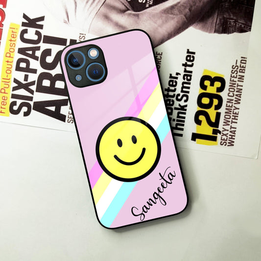 Smiley Glass Case Cover For iPhone - ShopOnCliQ