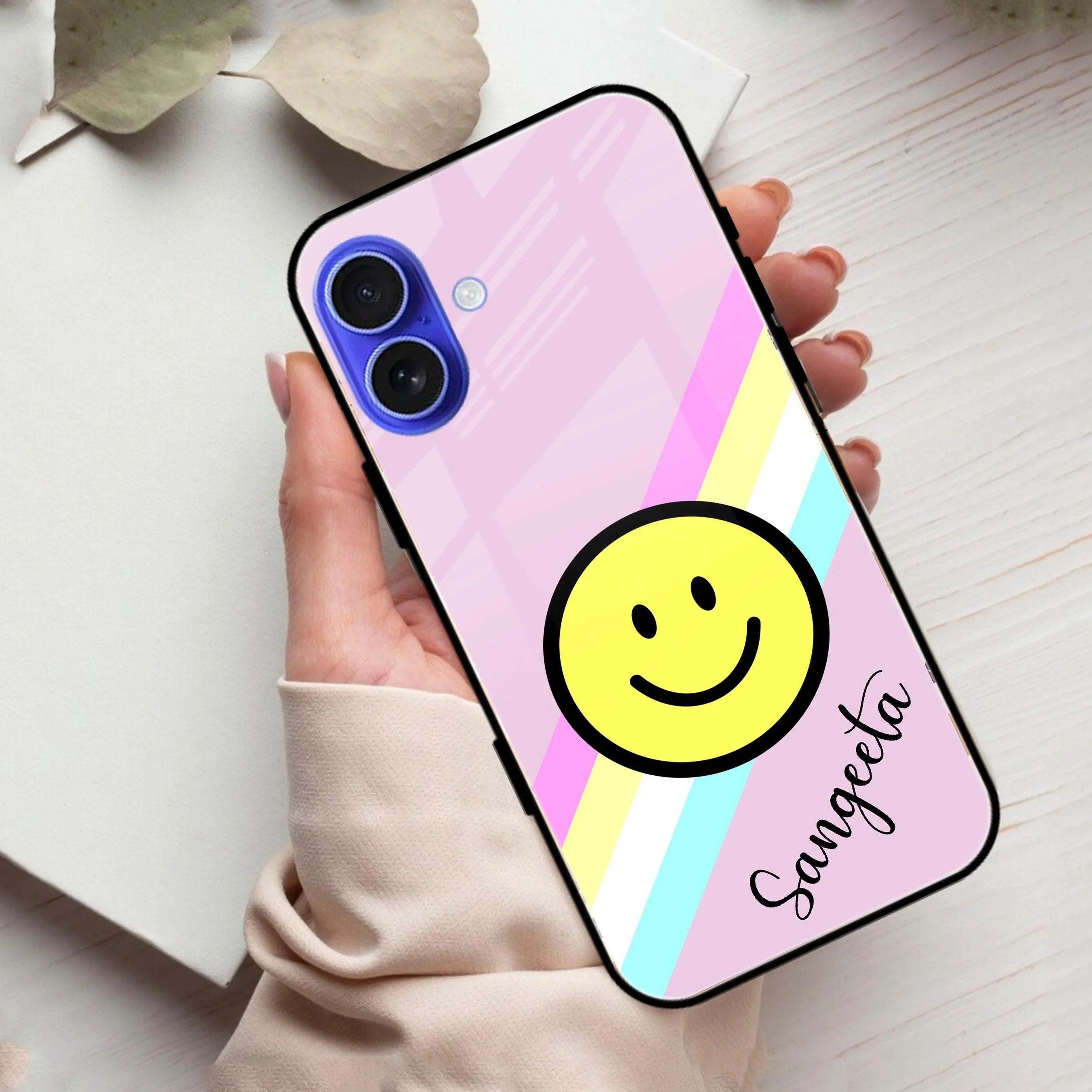 Smiley Glass Case Cover For iPhone - ShopOnCliQ
