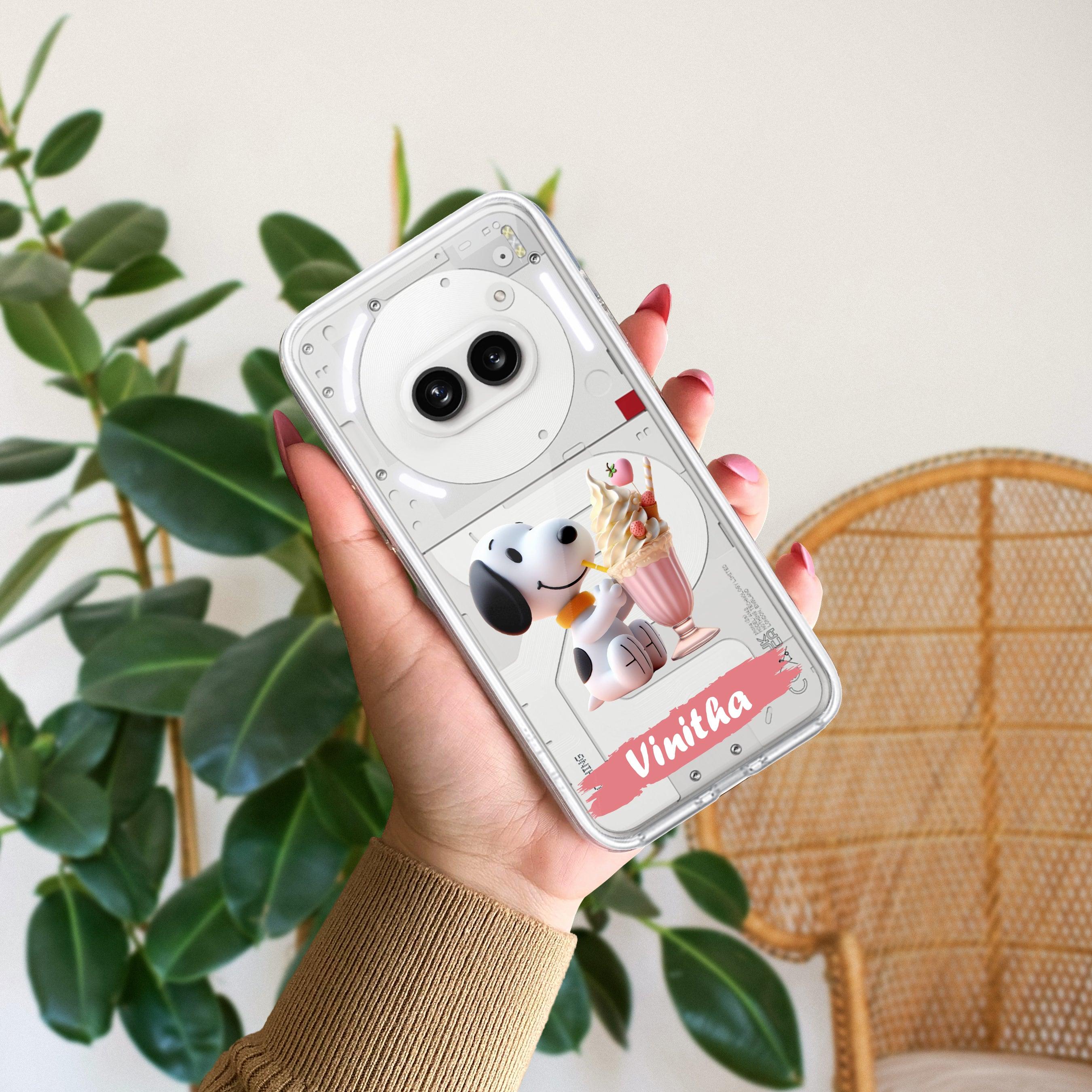 Snoopy Customize Transparent Silicon Case For Nothing - ShopOnCliQ