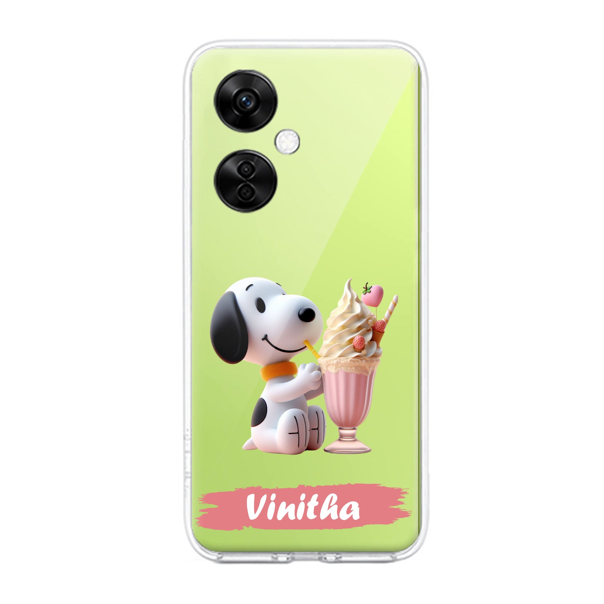 Snoopy Customize Transparent Silicon Case For OnePlus ShopOnCliQ