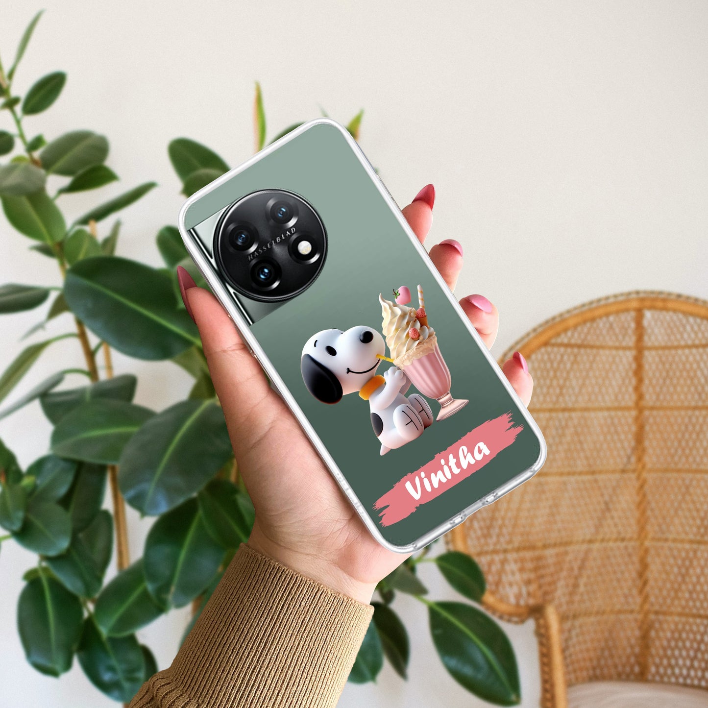 Snoopy Customize Transparent Silicon Case For OnePlus ShopOnCliQ