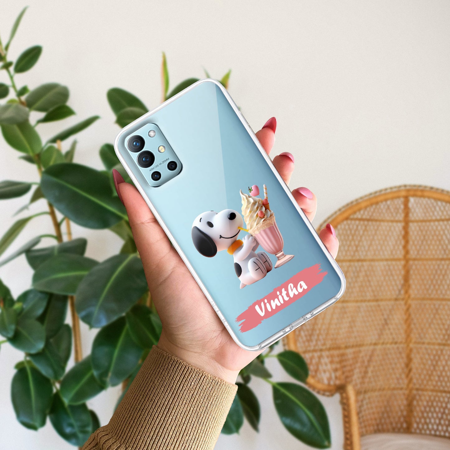 Snoopy Customize Transparent Silicon Case For OnePlus ShopOnCliQ