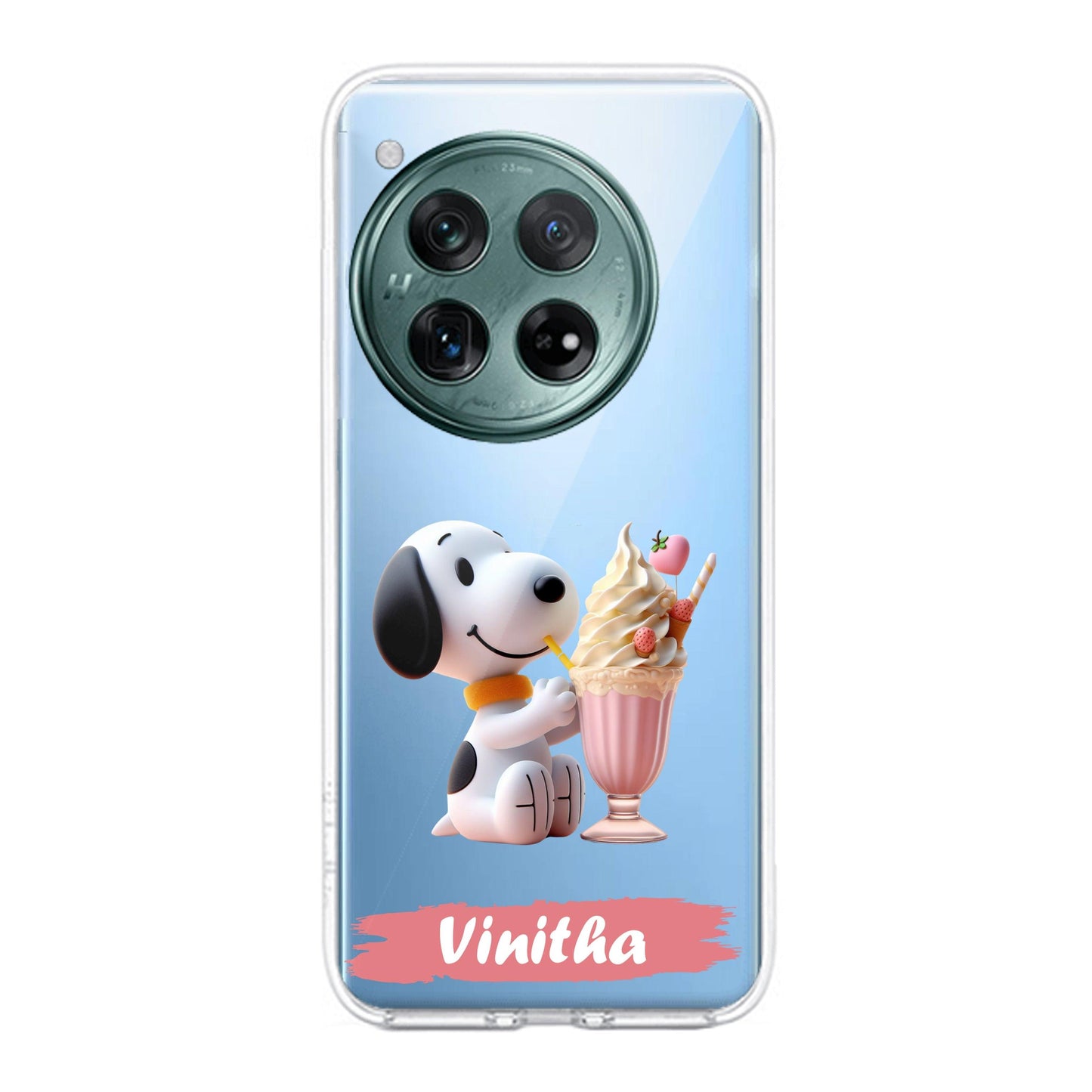 Snoopy Customize Transparent Silicon Case For OnePlus