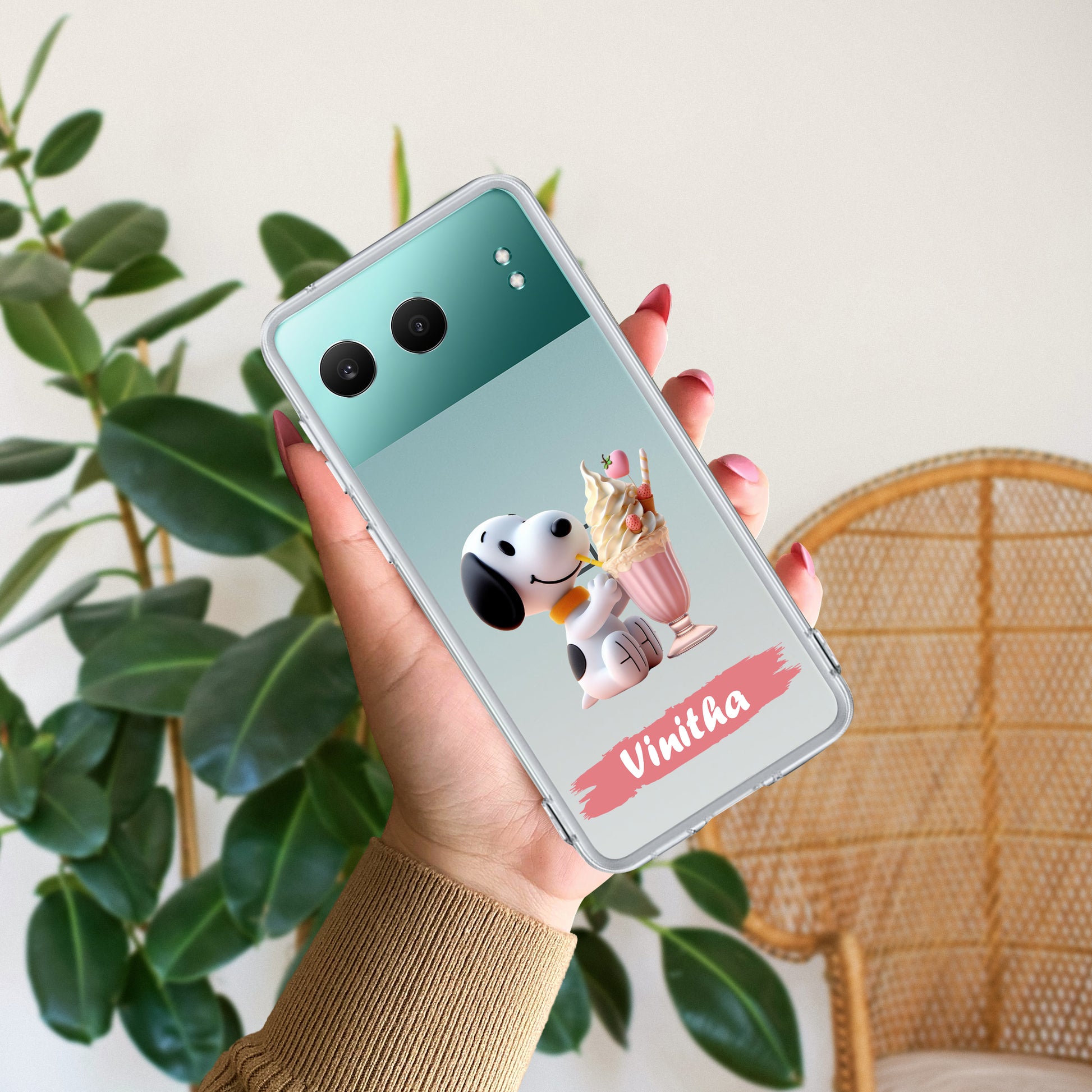 Snoopy Customize Transparent Silicon Case For OnePlus ShopOnCliQ