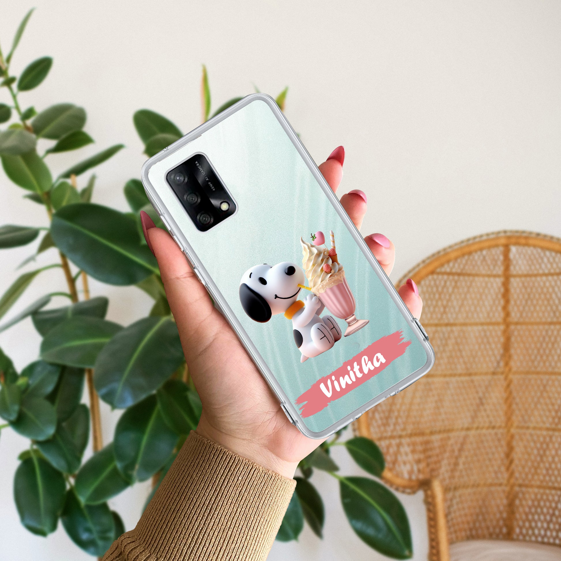 Snoopy Customize Transparent Silicon Case For Oppo ShopOnCliQ