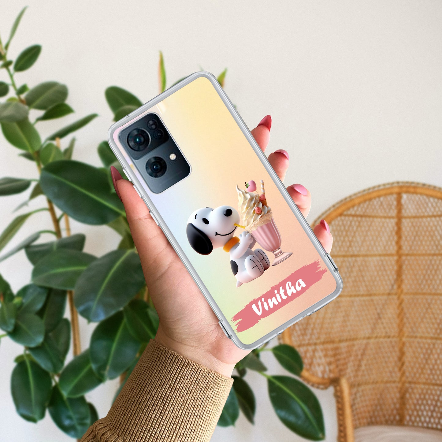 Snoopy Customize Transparent Silicon Case For Oppo ShopOnCliQ