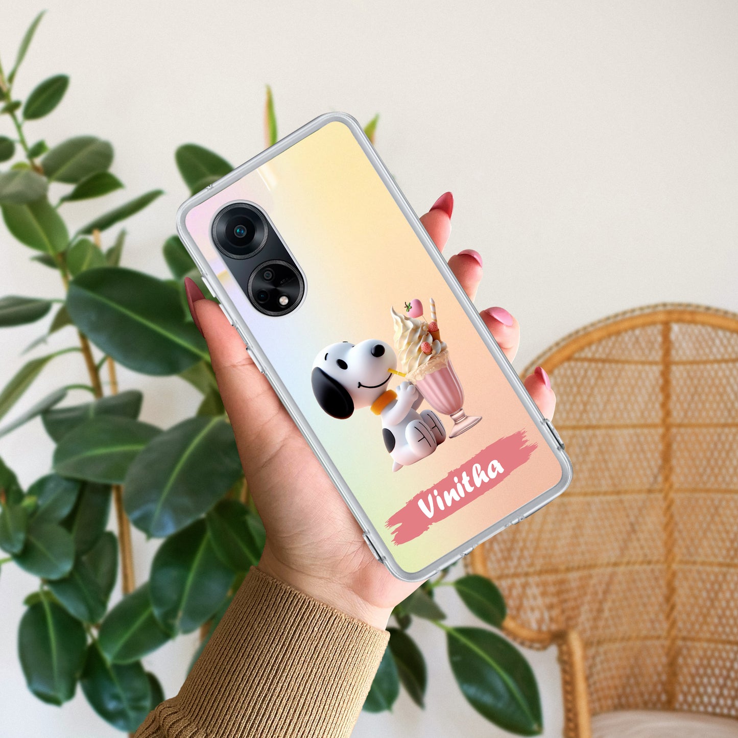 Snoopy Customize Transparent Silicon Case For Oppo ShopOnCliQ