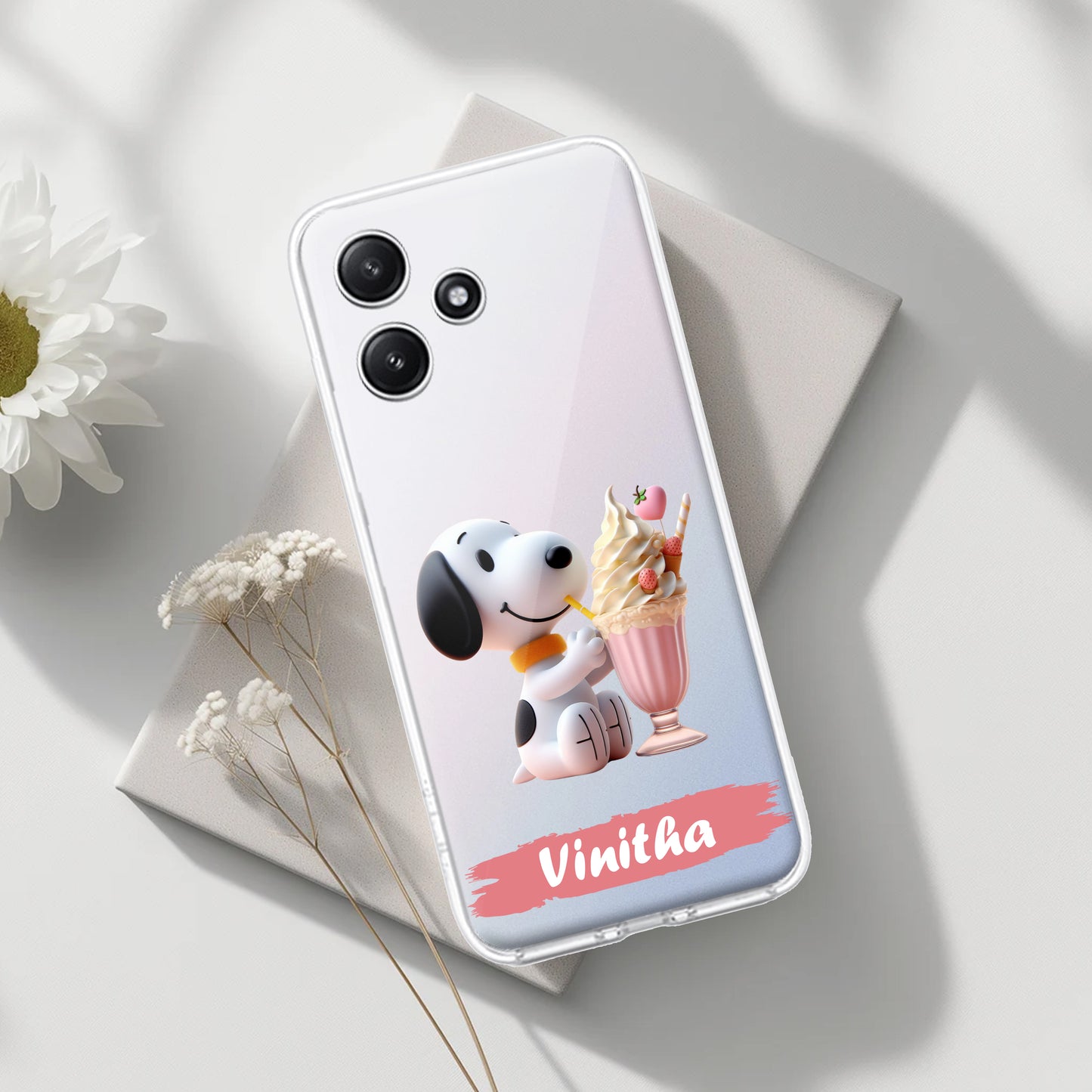 Snoopy Customize Transparent Silicon Case For Poco ShopOnCliQ