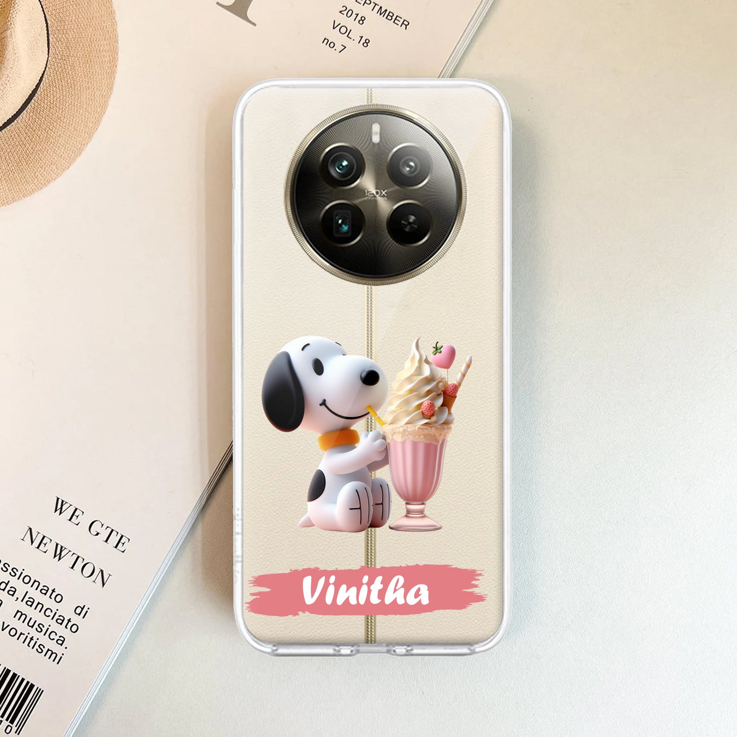 Snoopy Customize Transparent Silicon Case For Realme/Narzo ShopOnCliQ