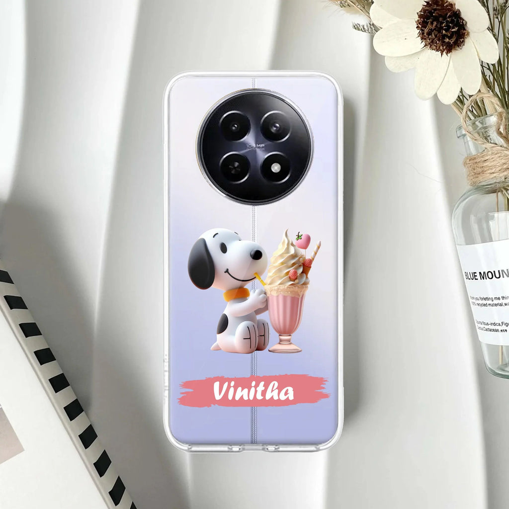 Snoopy Customize Transparent Silicon Case For Realme P1 Pro 5G
