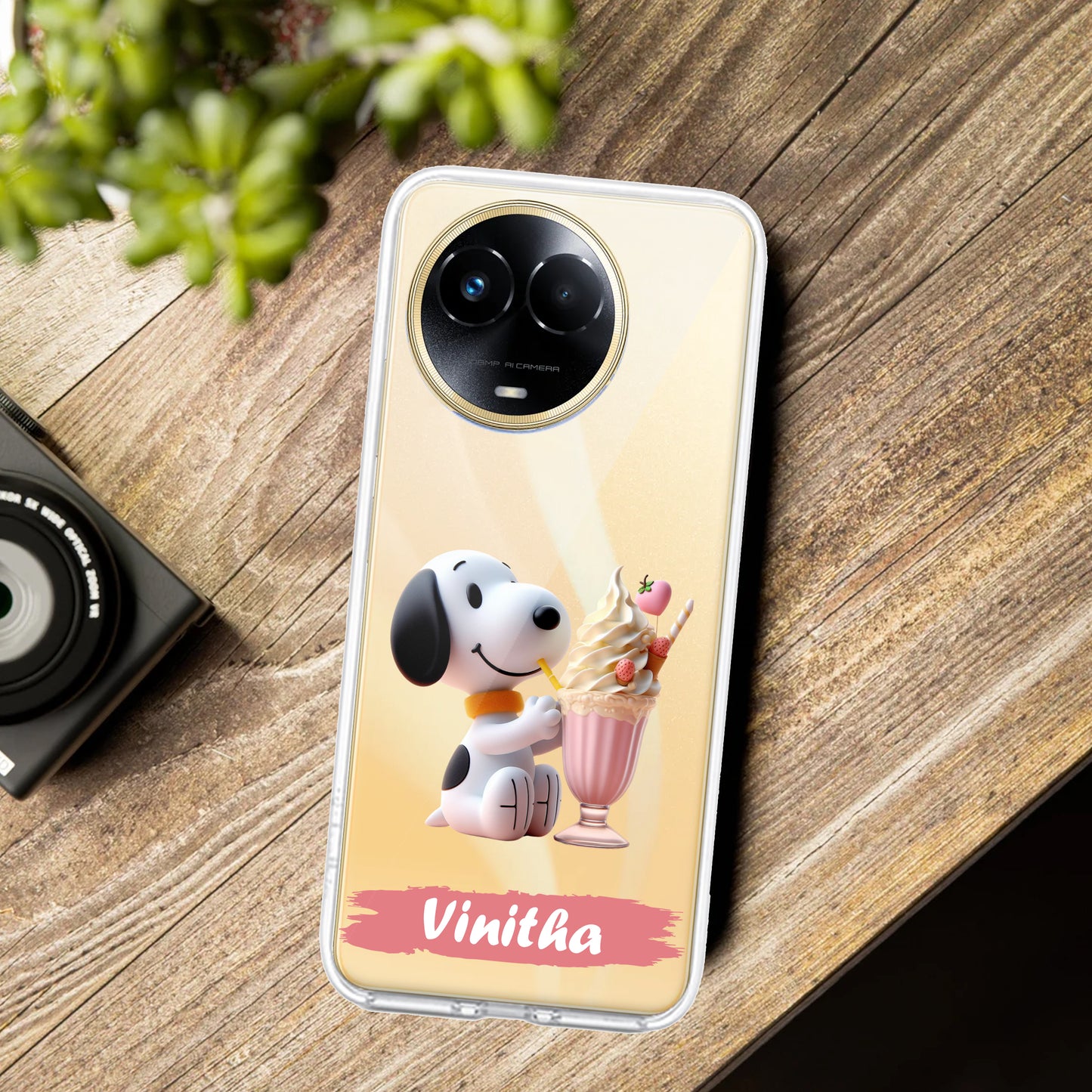 Snoopy Customize Transparent Silicon Case For Realme/Narzo - ShopOnCliQ