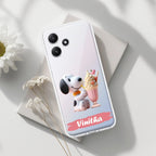 Snoopy Customize Transparent Silicon Case For Redmi Note 14 Pro Plus 5G