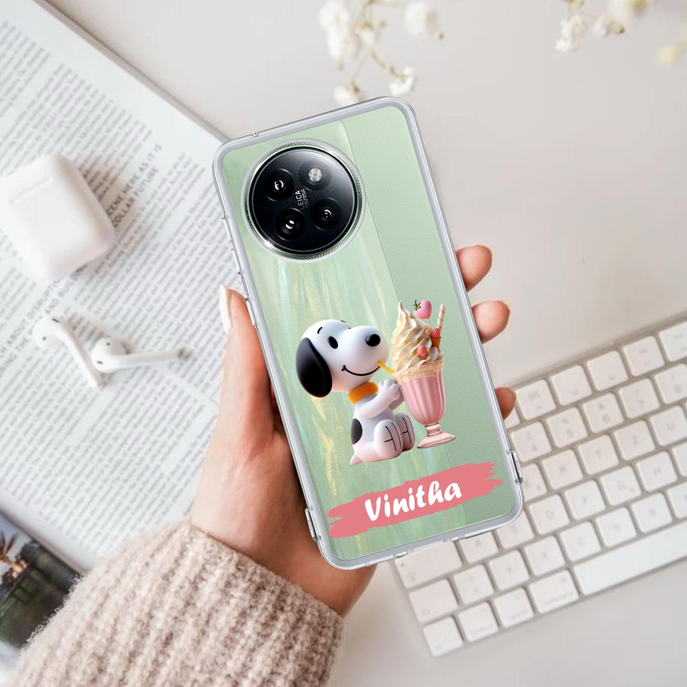 Snoopy Customize Transparent Silicon Case For Redmi/Xiaomi - ShopOnCliQ
