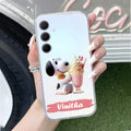 Snoopy Customize Anti Yellow Case For Samsung Galaxy M56 5G