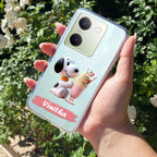 Snoopy Customize Transparent Silicon Case For Vivo V29 Pro 5G