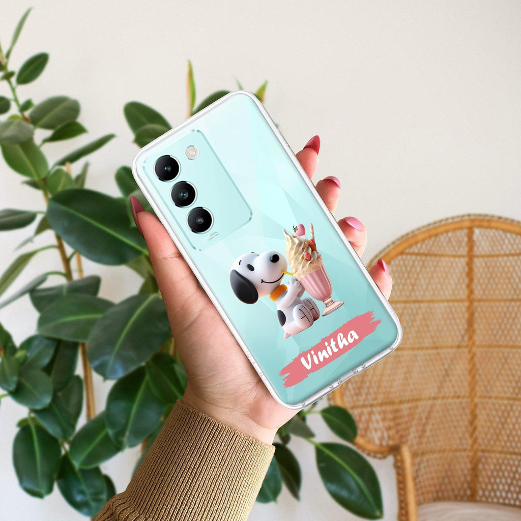 Snoopy Customize Transparent Silicon Case For Vivo Y200 5G