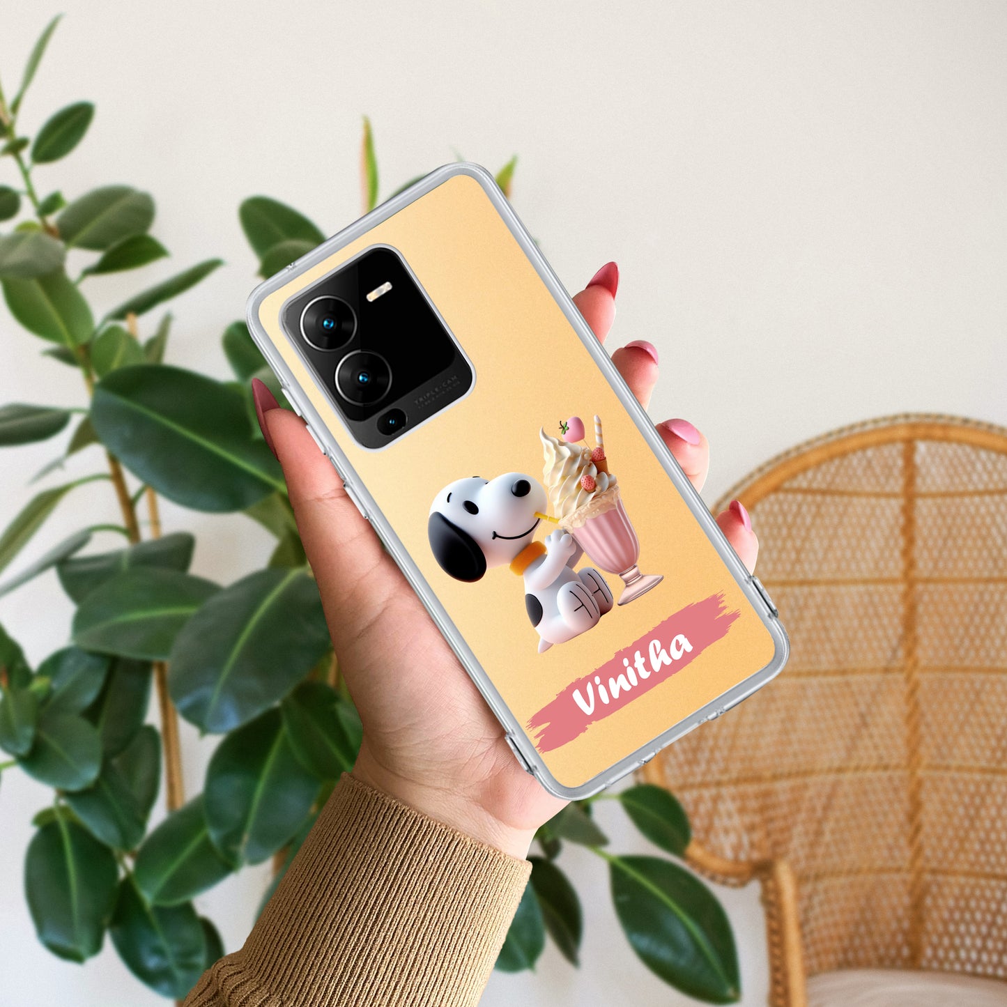 Snoopy Customize Transparent Silicon Case For Vivo ShopOnCliQ