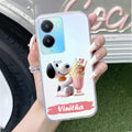 Snoopy Customize Transparent Silicon Case For Vivo Y16
