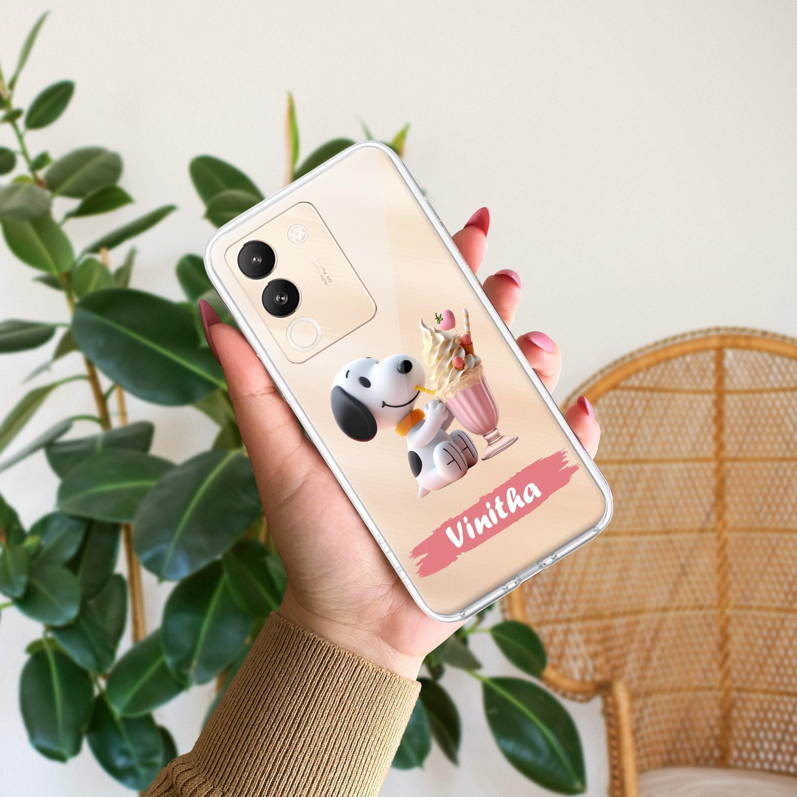 Snoopy Customize Transparent Silicon Case For Vivo Y73