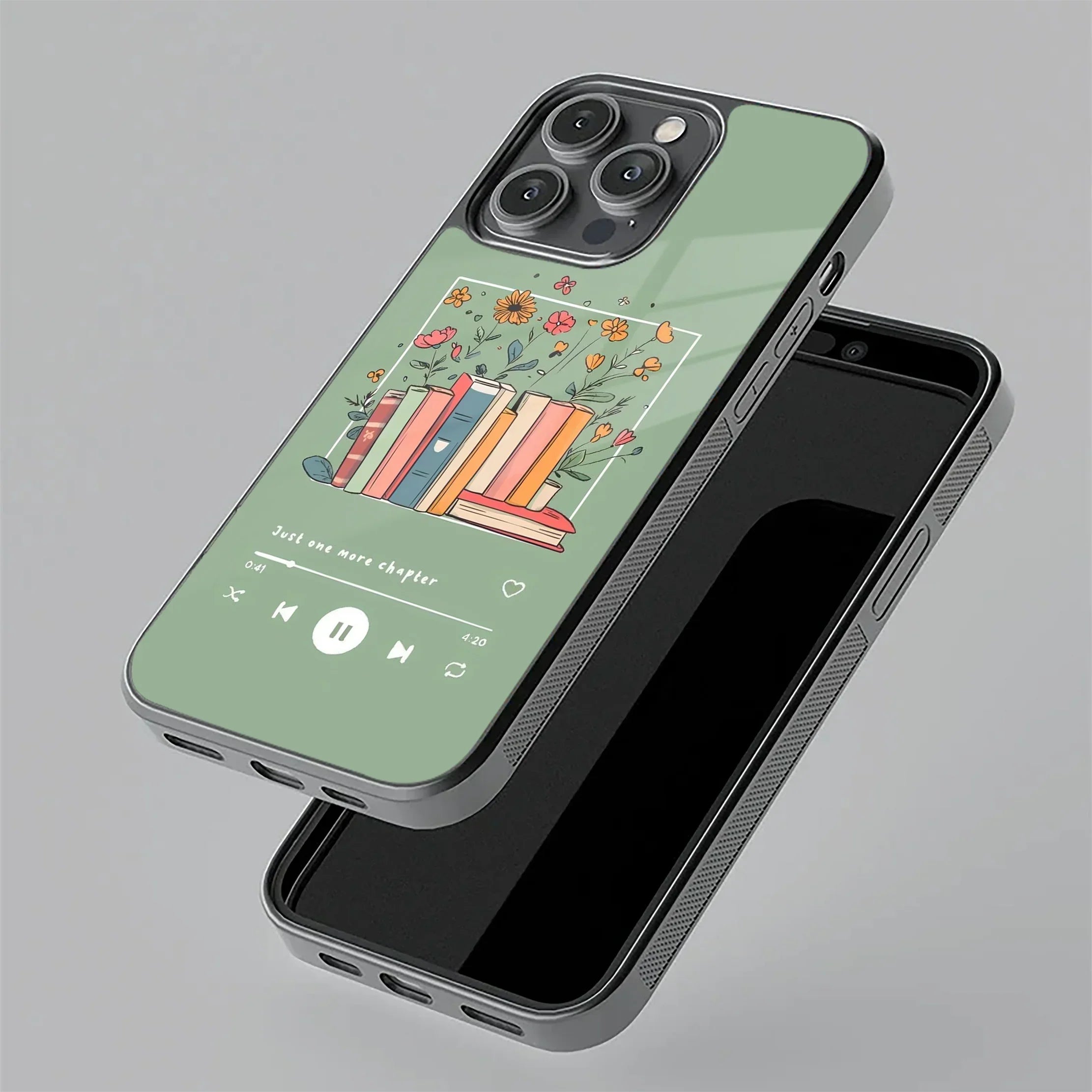 Soft Volume Stories Glass Case Cover For iPhone - ShopOnCliQ