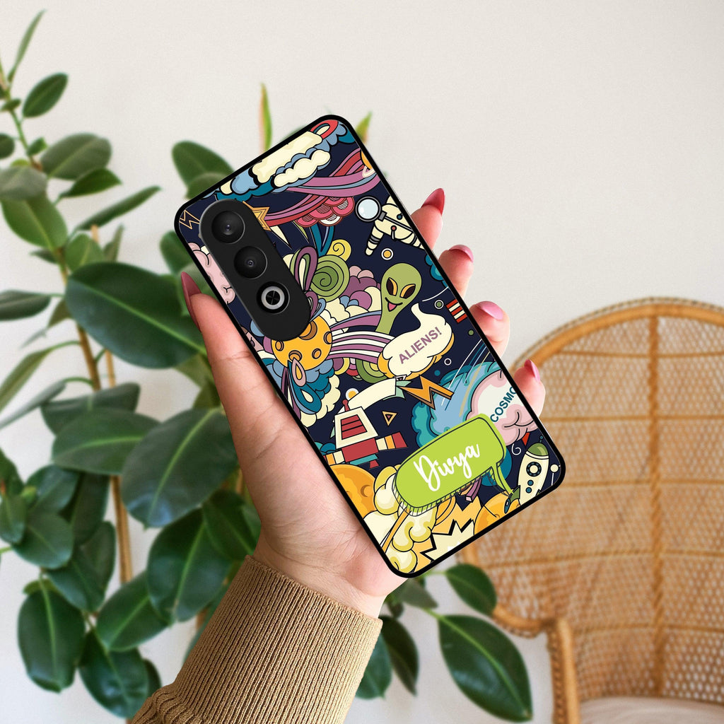 Space Glossy Metal Case Cover For OnePlus - ShopOnCliQ