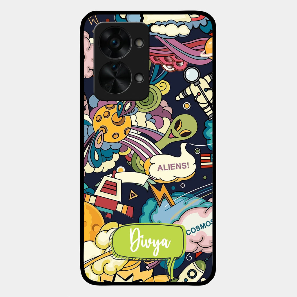 Space Glossy Metal Case Cover For OnePlus - ShopOnCliQ
